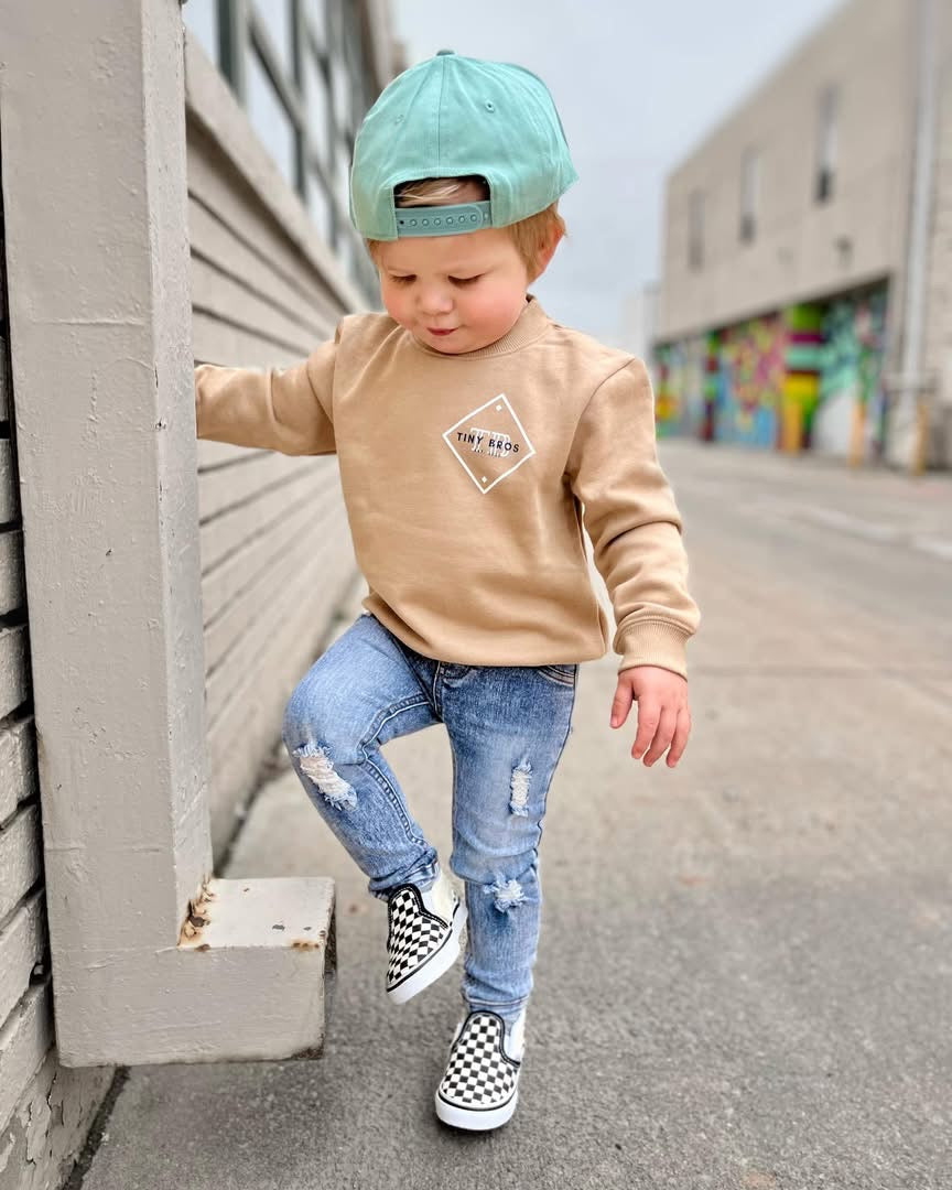 BEIGE CREW NECK