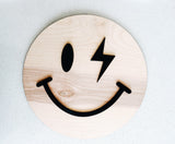 SMILEY FACE ROUND SIGN